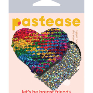 Pastease Premium Color Changing Flip Sequins Heart - Rainbow O/S