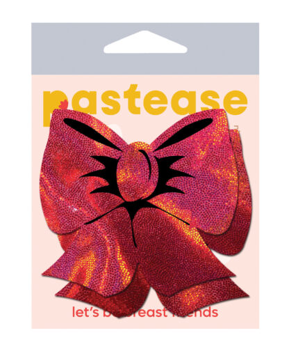 Pastease Premium Hologram Bow - Red O/S