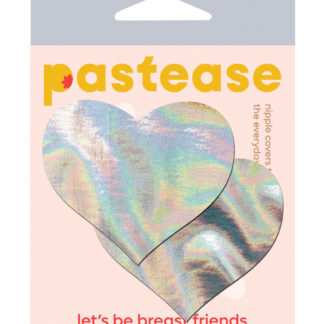 Pastease Premium Hologram Heart - Silver O/S