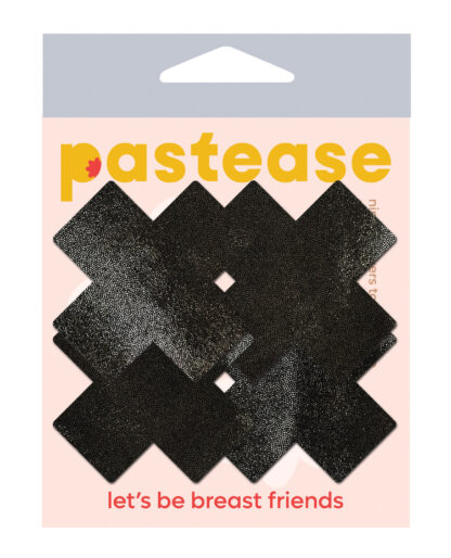 Pastease Premium Petites Liquid Cross - Black O/S Pack of 2 Pair