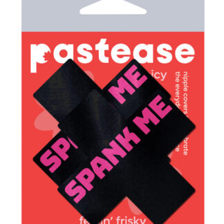 Pastease Premium Spank Me Plus - Black/Pink O/S