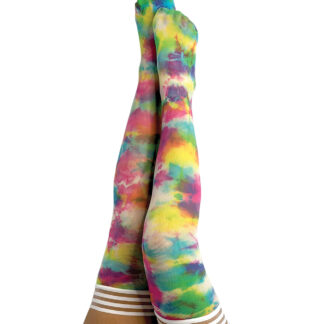 Kix'ies Gilly Tie Die Thigh High Bright Color D