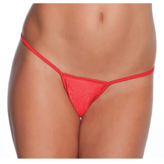 Low Rise Lycra G-String Red O/S