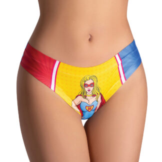 Mememe Comics Wonder Girl Printed Thong XL